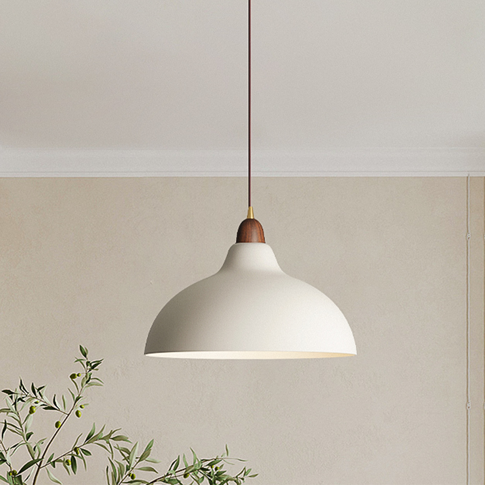 Scandinavian Wood & Metal Pendant Light – Modern Nordic Elegance