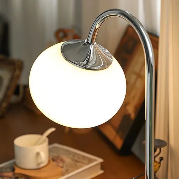 Marshmallow Metal & Glass Table Lamp – Soft Diffused Light for a Cosy Ambience