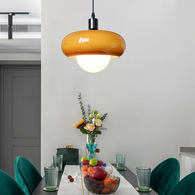 Bauhaus Coffee Glass Pendant Light – A Fusion of Art & Functionality