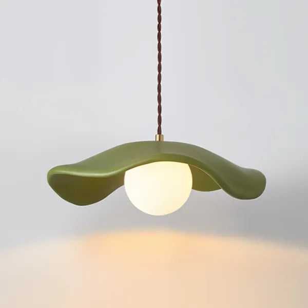 Wabi-Sabi Lotus Leaf Pendant Light – Minimalist Elegance for Dining Spaces