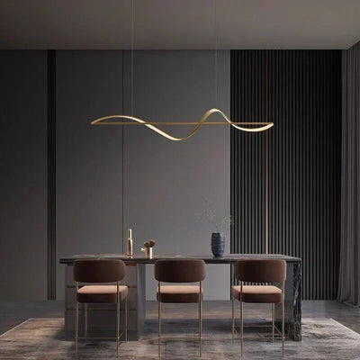 Whisper Linear Island Light – Elegant LED Pendant for Modern Interiors