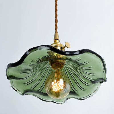 Floral Glass Pendant Light – Elegant LED Hanging Lamp for Sophisticated Interiors