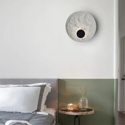 Round Moon Globe Wall Light – Contemporary Elegance with Soft LED Glow