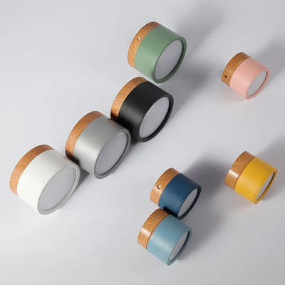 Nordic Cylinder LED Ceiling Light – Minimalist Flush Mount for Modern Hallways