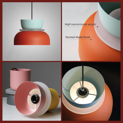 Nordic Macaron Pendant Light – Scandinavian Hanging Lamp for Kitchen & Dining