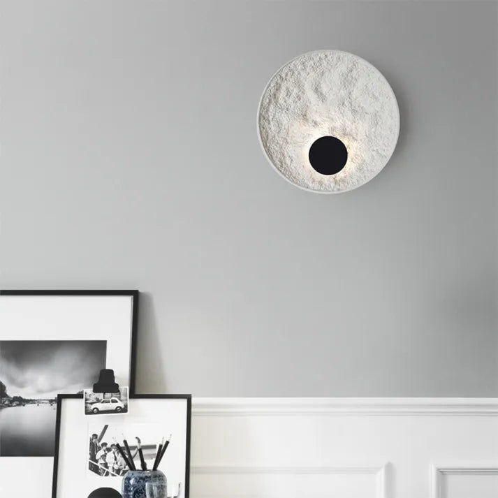 Round Moon Globe Wall Light – Contemporary Elegance with Soft LED Glow