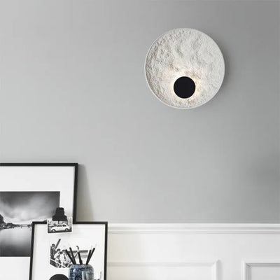 Round Moon Globe Wall Light – Contemporary Elegance with Soft LED Glow
