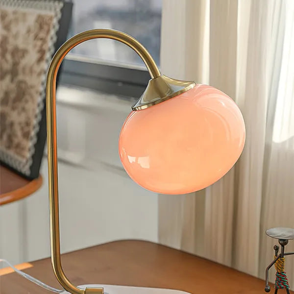 Marshmallow Metal & Glass Table Lamp – Soft Diffused Light for a Cosy Ambience