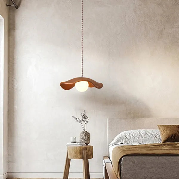 Wabi-Sabi Lotus Leaf Pendant Light – Minimalist Elegance for Dining Spaces