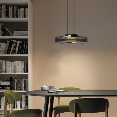 Moon Pendant Light – Elegant Glass Hanging Lamp with Adjustable Suspension (12W LED, Warm Light)