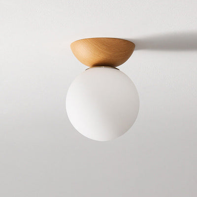 Log Japanese Pendant Lamp – Minimalist LED Ceiling Light with Adjustable Colour Modes