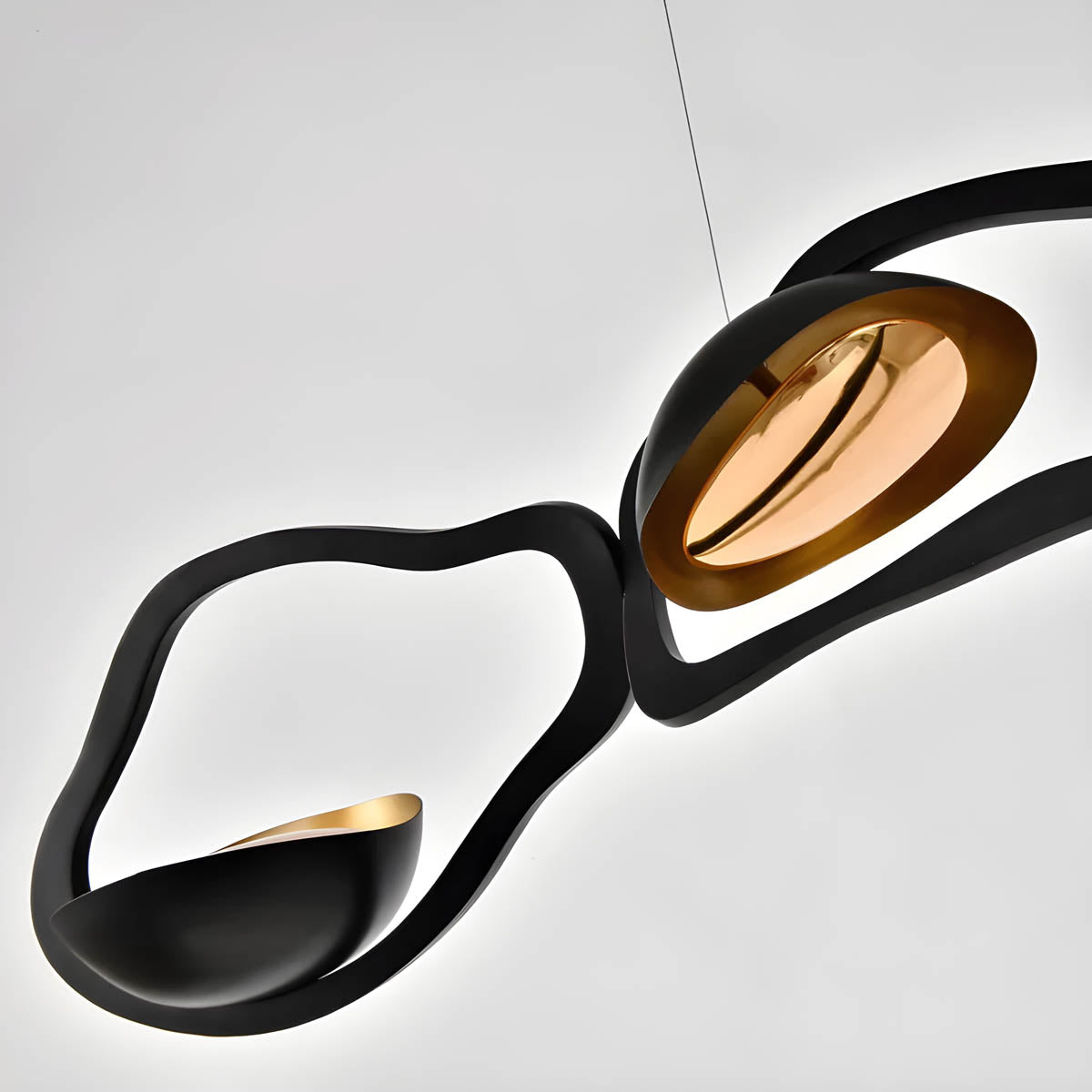 Modern Artistic Pendant Light – Sculptural LED Ceiling Fixture with Dimmable Option