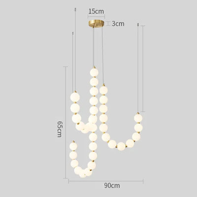 Luxury White Necklace Chandelier – Elegant Jewellery-Inspired Lighting