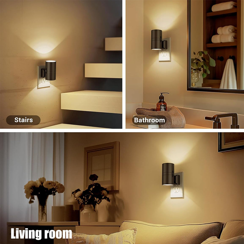 Alova LED Wall Light – Elegant Plug-In Lighting with Auto & Continuous Modes