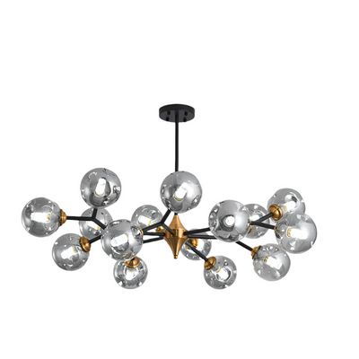 Nordic Glass Ball LED Chandelier – Modern Flush Mount Ceiling Light