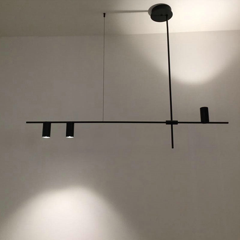 Nordic Minimalist Black Chandelier – Sleek & Modern Lighting for Elegant Interiors
