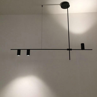 Nordic Minimalist Black Chandelier – Sleek & Modern Lighting for Elegant Interiors