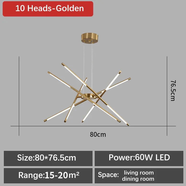 Spider Chandelier – Modern Industrial Ceiling Light for a Bold Statement