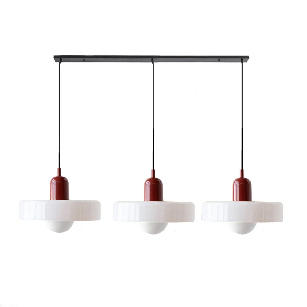 Simple Bauhaus Pendant Light – Minimalist Glass Hanging Lamp for Modern Interiors