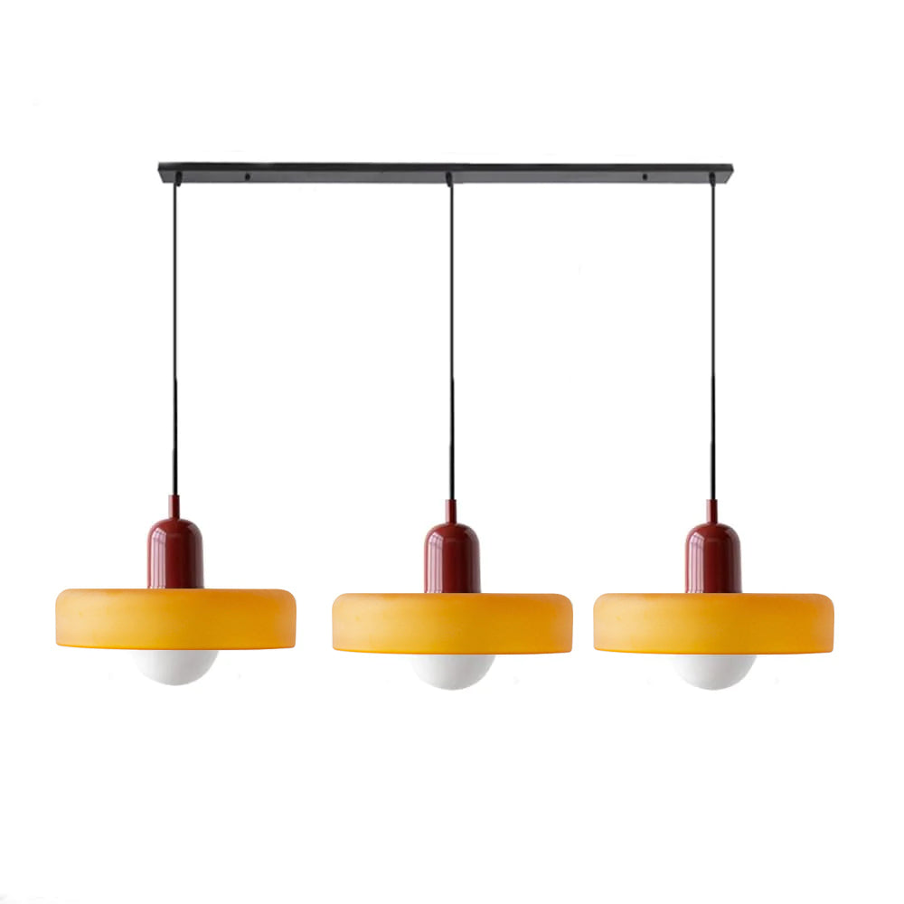 Simple Bauhaus Pendant Light – Minimalist Glass Hanging Lamp for Modern Interiors