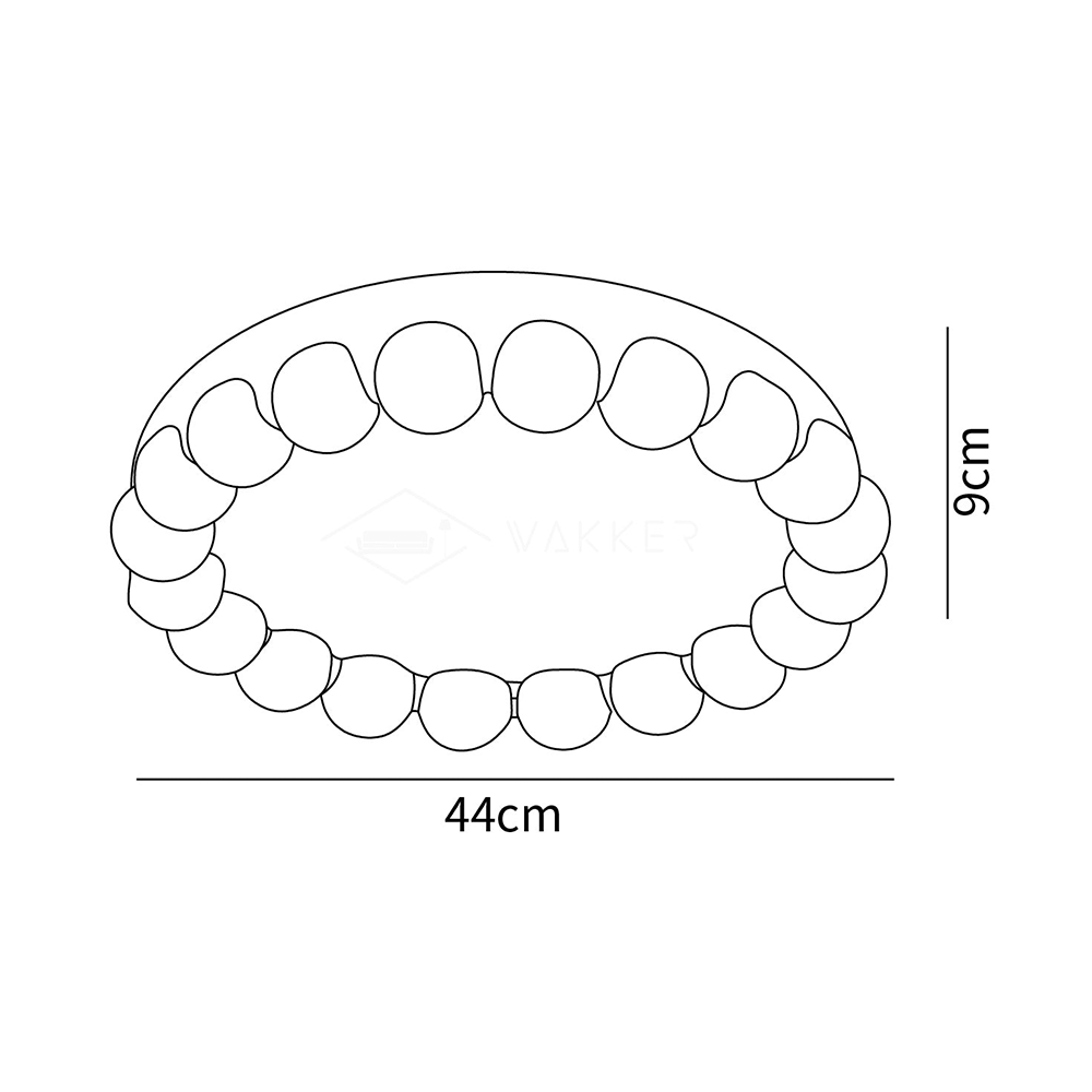 Molina LED Ceiling Light – Modern Resin & Acrylic Design with 3-Step Dimming