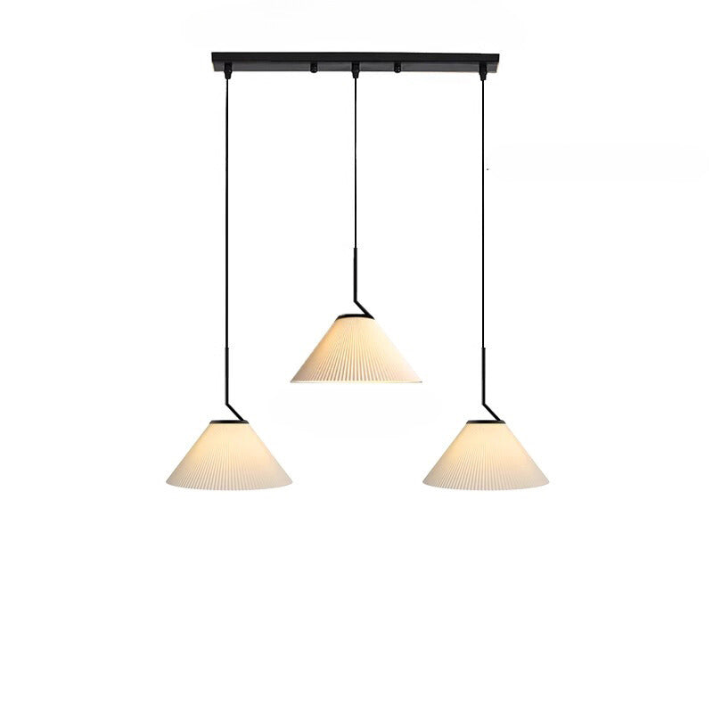 Nordic Pleated Cream Pendant Light – Soft Elegance for Modern Interiors