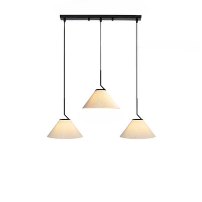 Nordic Pleated Cream Pendant Light – Soft Elegance for Modern Interiors