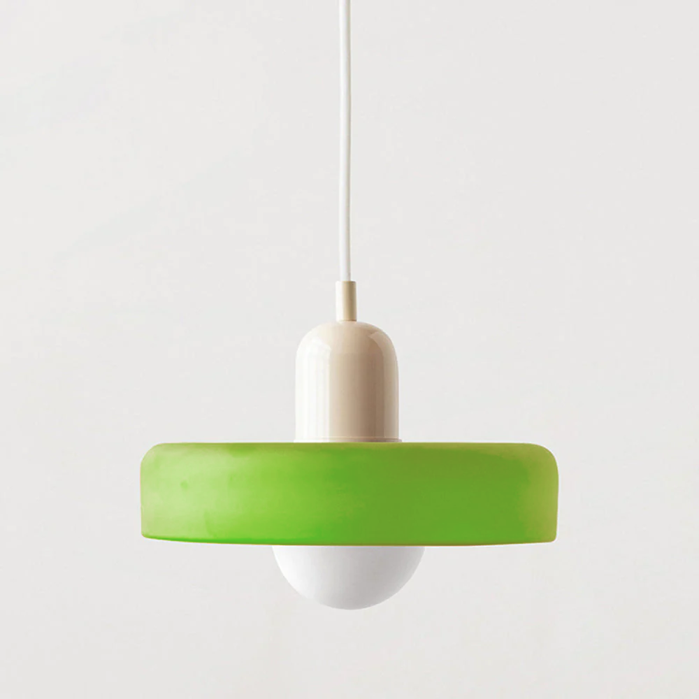 Bauhaus Pendant Light – A Timeless Fusion of Stained Glass & Modern Functionality