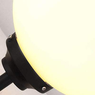 Solar-Powered LED Globe Wall Light – Elegant Outdoor Lamp for Pathways & Entrances