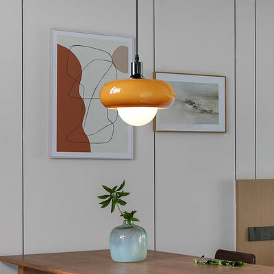 Bauhaus Coffee Glass Pendant Light – A Fusion of Art & Functionality