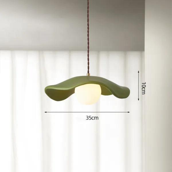 Wabi-Sabi Lotus Leaf Pendant Light – Minimalist Elegance for Dining Spaces