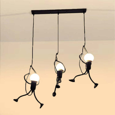 Retro Metal Pendant Light – Playful and Adjustable Design for a Unique Ambiance