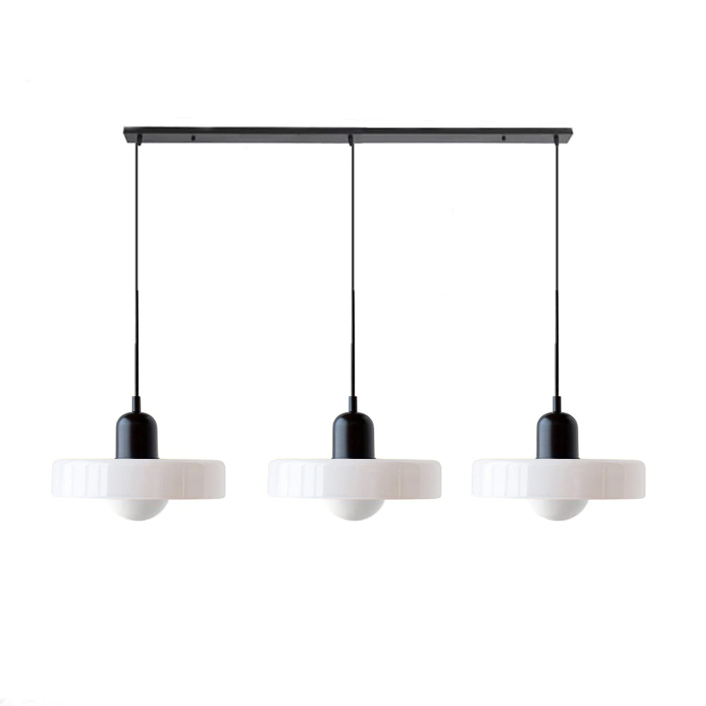 Simple Bauhaus Pendant Light – Minimalist Glass Hanging Lamp for Modern Interiors