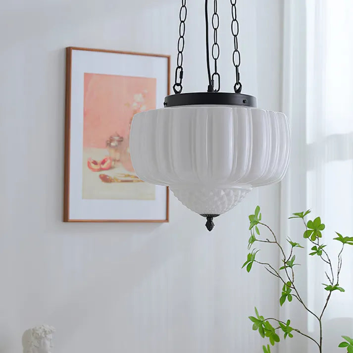 Moderne weiße Minimalist"Modern White Minimalist Pendant Light – Elegant & Adjustable Design"en Pendelleuchte