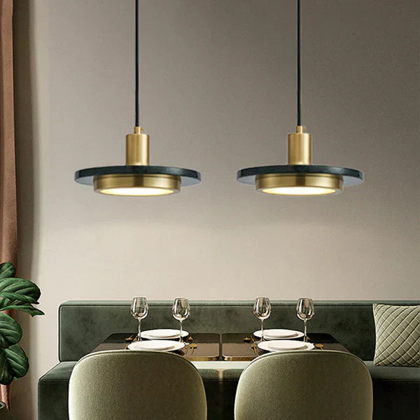 Modern Minimalist Marble Pendant Light – Elegant LED Ceiling Lamp