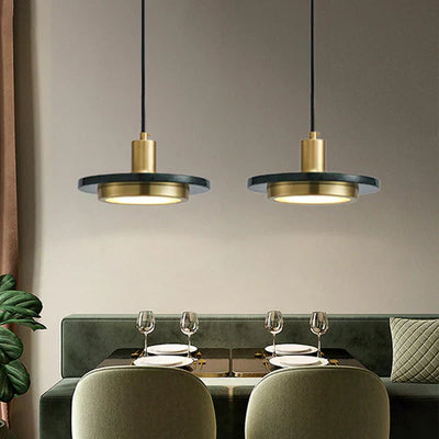 Modern Minimalist Marble Pendant Light – Elegant LED Ceiling Lamp