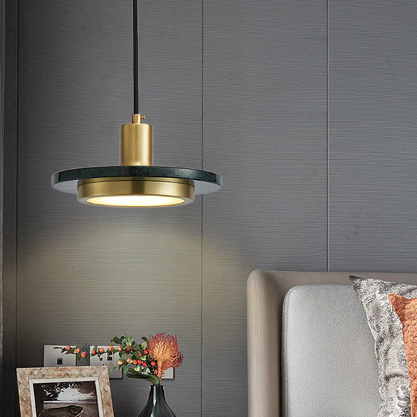 Modern Minimalist Marble Pendant Light – Elegant LED Ceiling Lamp