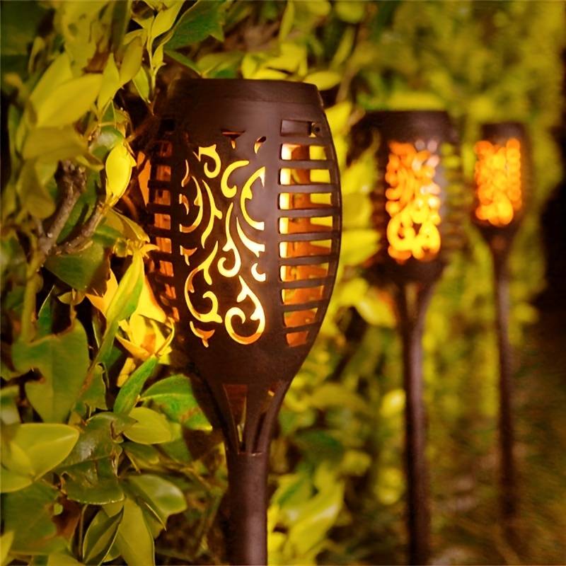 Solar Flame Torch Light – Flickering LED Outdoor Garden Lamp