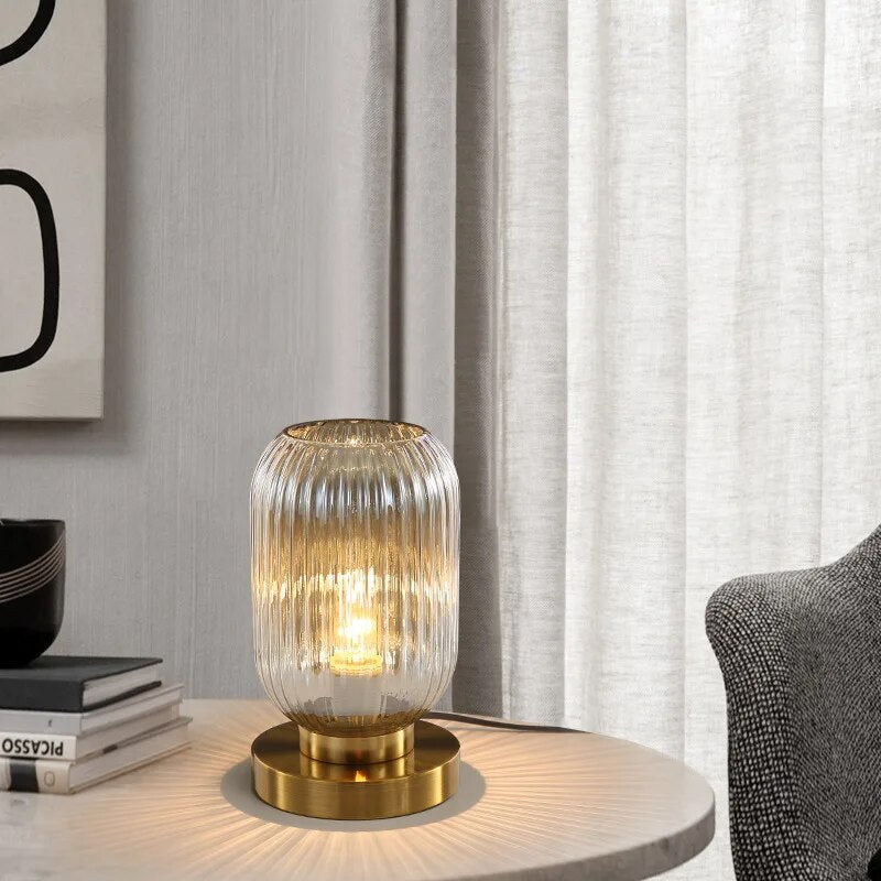 Krystal Lamp – Elegant Nordic Glass Table Lamp for Modern Interiors