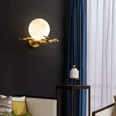 Modern Marble Wall Light – Elegant LED Lighting for a Sophisticated Interior