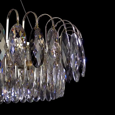Luxury K9 Crystal Chandelier – Elegant Rose Gold Design & Dimmable LED