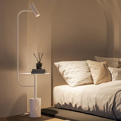 LumiMarble Floor Lamp – Elegant Marble Base with Warm LED Lighting