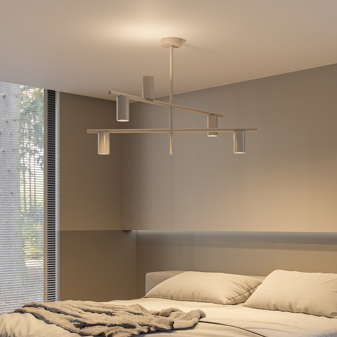 LumiDrop | Unique LED Pendant Light with Adjustable Height and Asymmetrical Cylinders