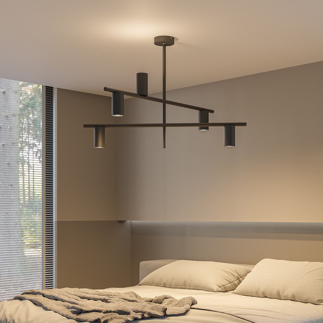 LumiDrop | Unique LED Pendant Light with Adjustable Height and Asymmetrical Cylinders