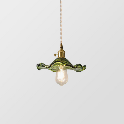 Floral Glass Pendant Light – Elegant LED Hanging Lamp for Sophisticated Interiors