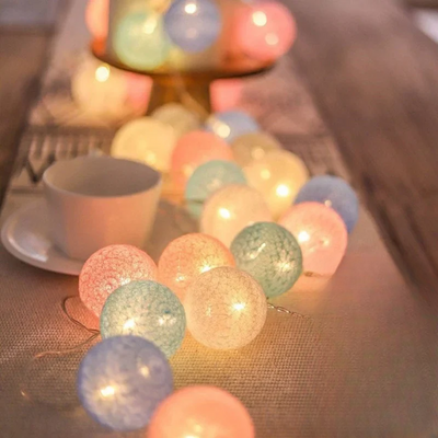 Globo LED Cotton Thread Lanterns – Add a Festive Touch to Your Events