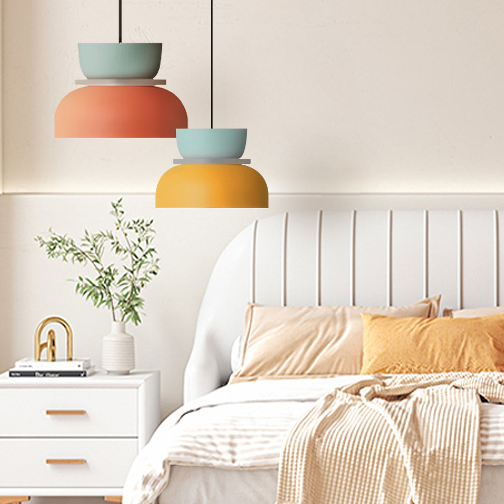 Acrylic Colorful Bowl Pendant Light – Nordic-Inspired Statement Lighting