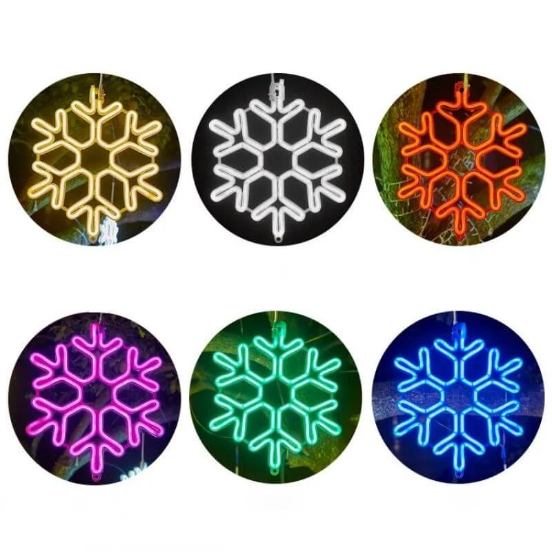 Waterproof LED Snowflake Light – Festive Outdoor Decoration with Copper Wire