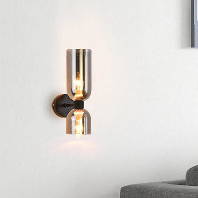 LED Double-Head Glass Wall Light – Elegant & Modern Wall Sconce