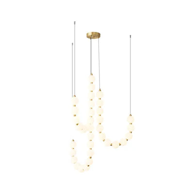 Luxury White Necklace Chandelier – Elegant Jewellery-Inspired Lighting